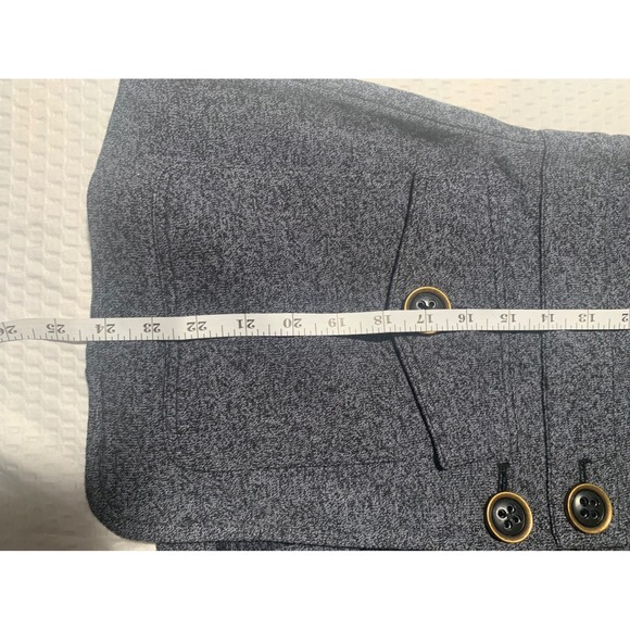 NIC+ZOE Textured Knit Editor BlazerJacket Black Sz PS - Picture 7 of 8